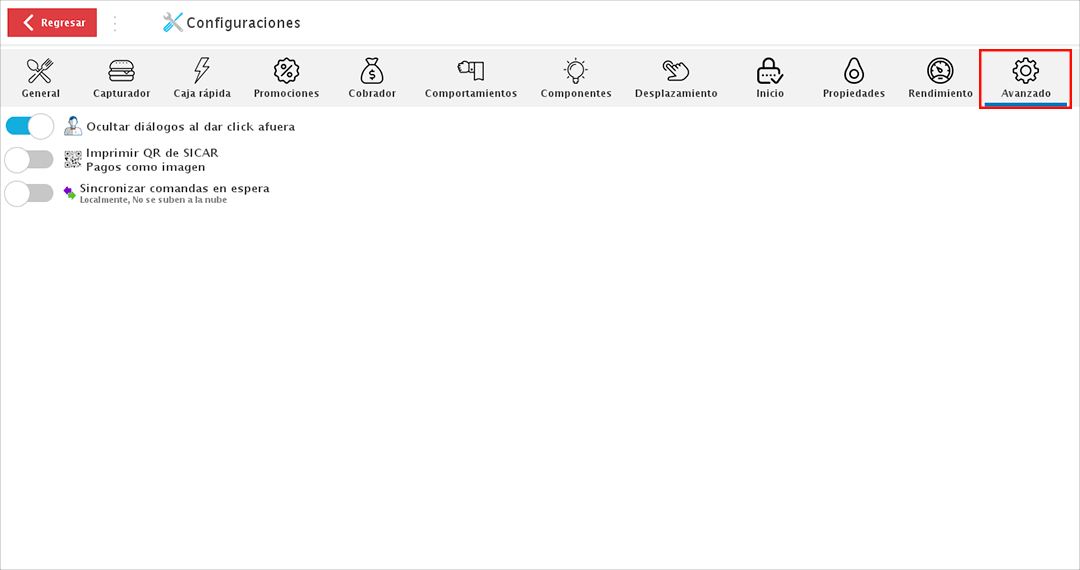 punto de venta-configuracion comandero