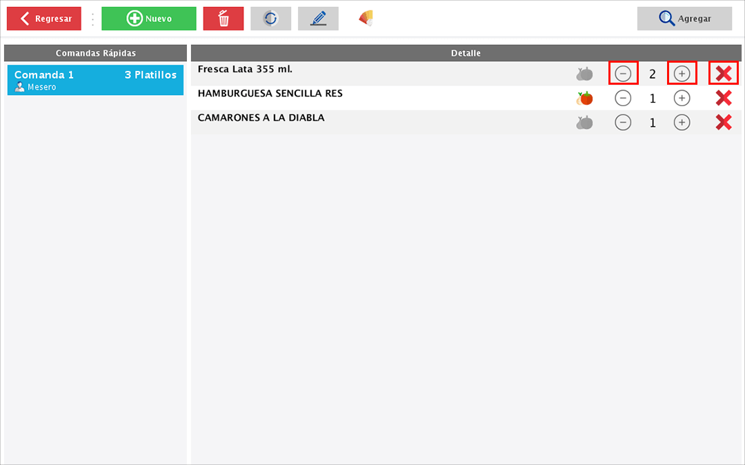 punto de venta-comanda rápida