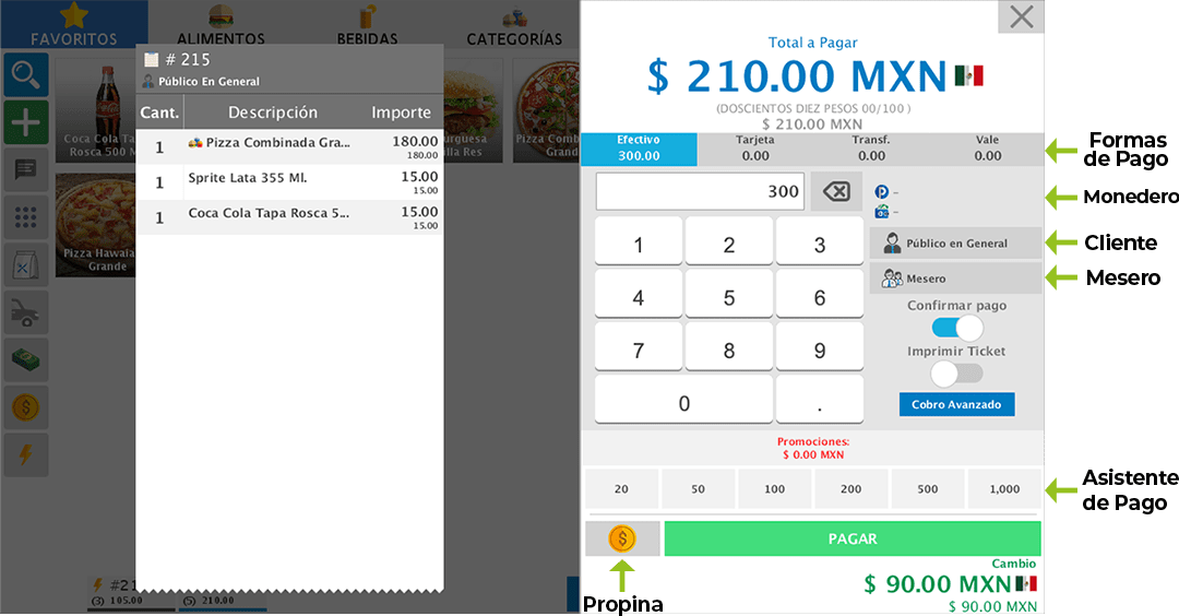 punto de venta-caja rápida