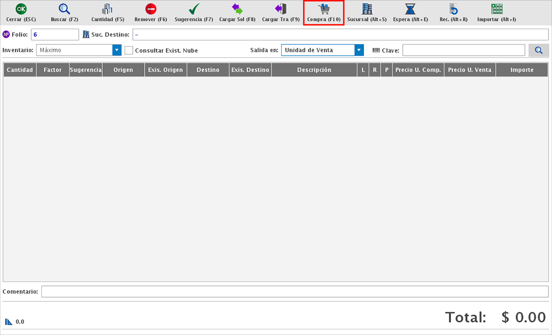 punto de venta-traspasos