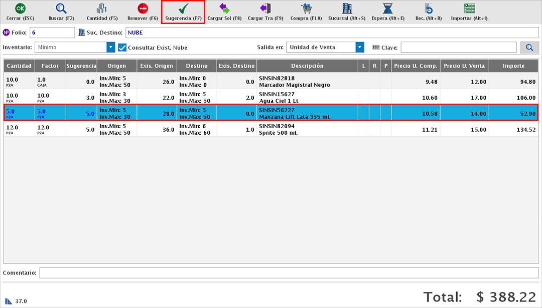 punto de venta-traspasos