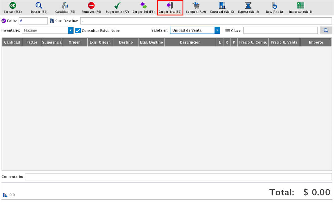 punto de venta-traspasos